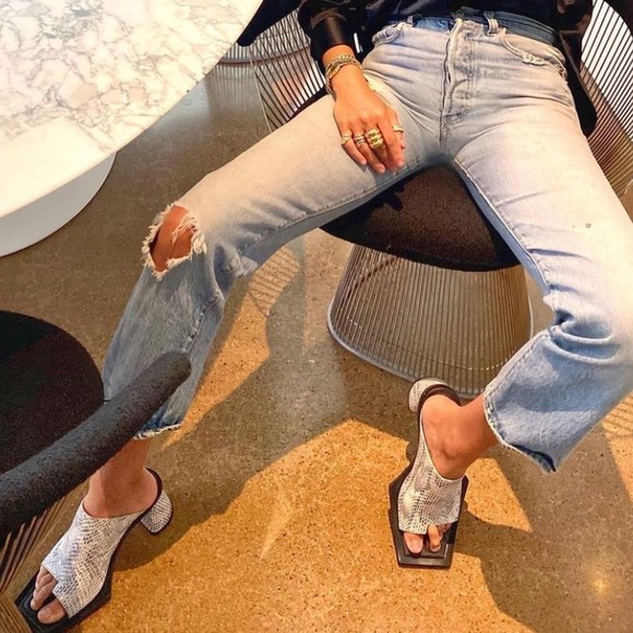 Eytys Shoes - Eytys Snakeskin Mules